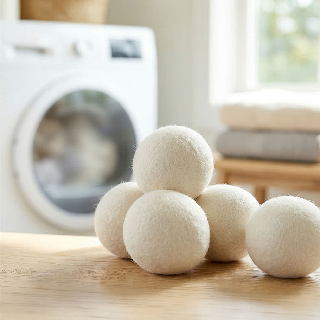 Plant Therapy Wool Dryer Balls 6-Pack | 100% New Zealand Wool | Natural Fabric Softener | Eco-Friendly Reusable Laundry Essential