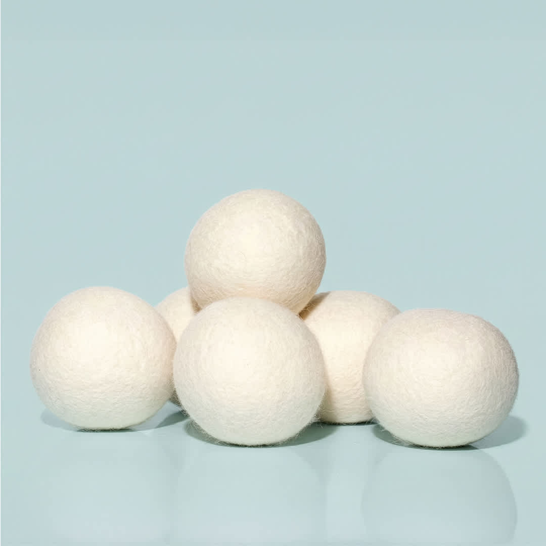 Plant Therapy Wool Dryer Balls 6-Pack | 100% New Zealand Wool | Natural Fabric Softener | Eco-Friendly Reusable Laundry Essential