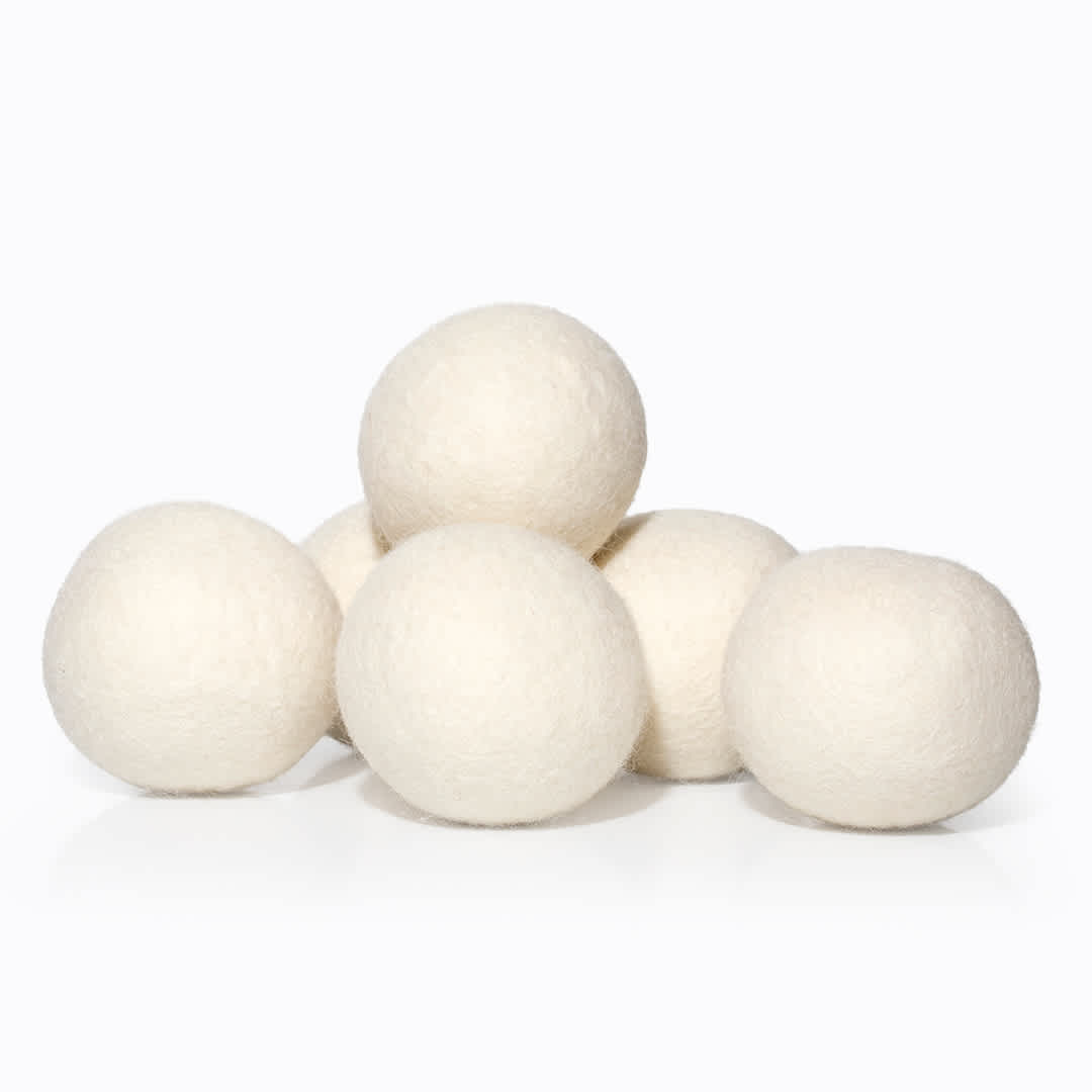 Plant Therapy Wool Dryer Balls 6-Pack | 100% New Zealand Wool | Natural Fabric Softener | Eco-Friendly Reusable Laundry Essential