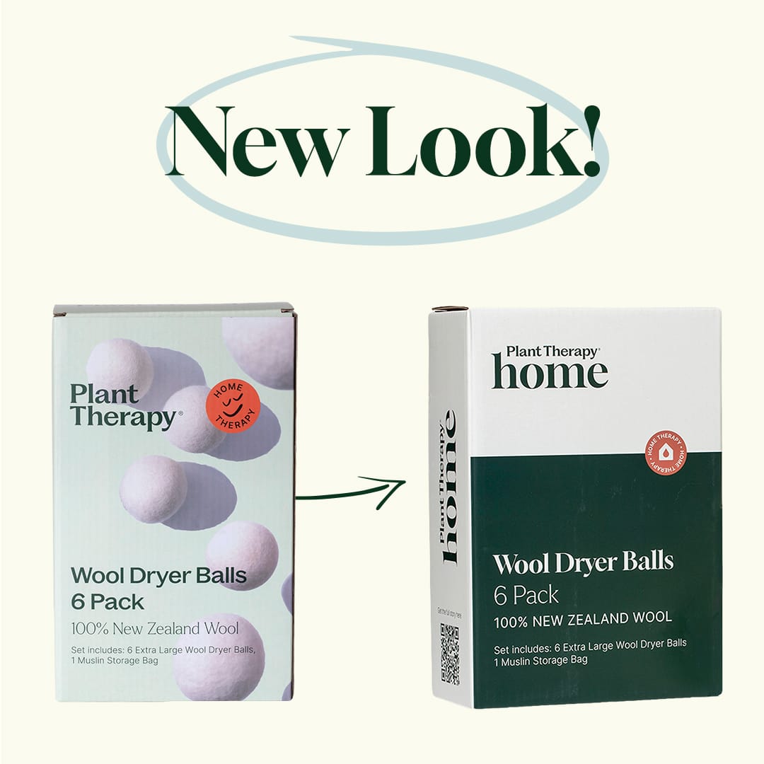 Plant Therapy Wool Dryer Balls 6-Pack | 100% New Zealand Wool | Natural Fabric Softener | Eco-Friendly Reusable Laundry Essential