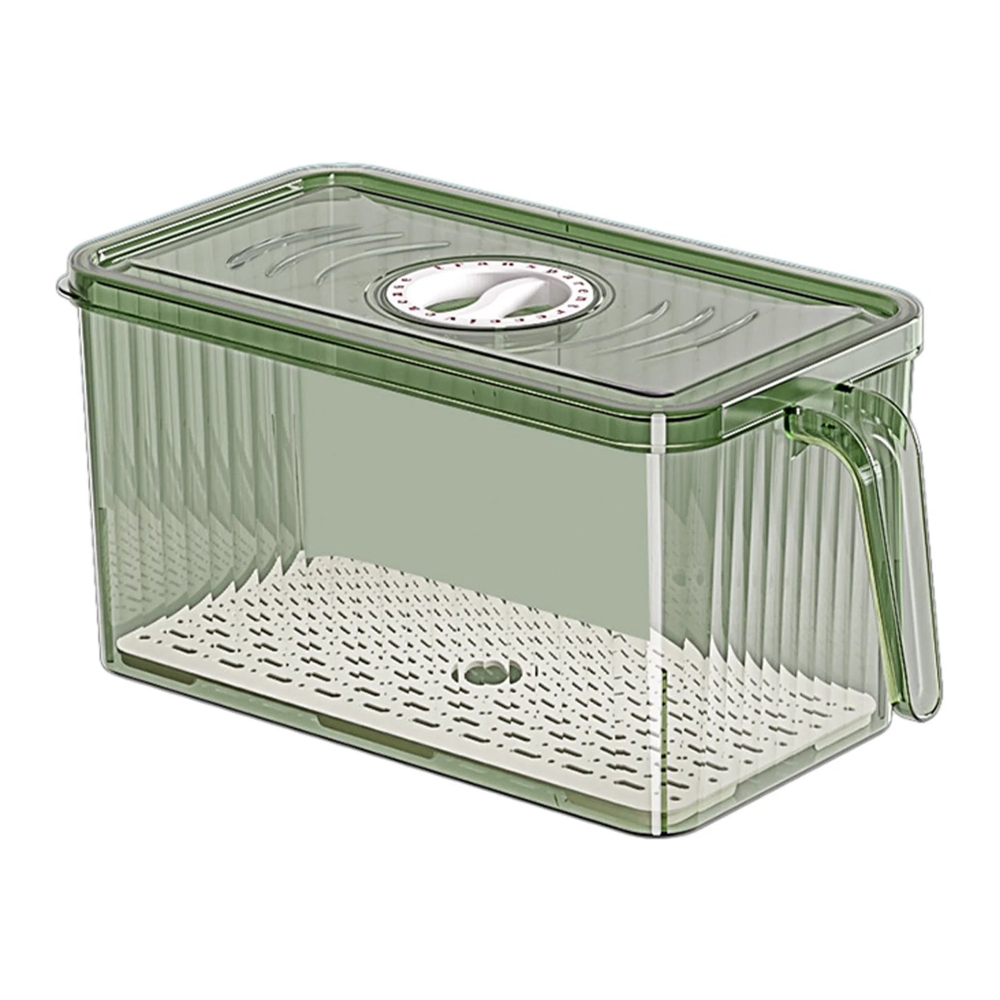 Clear Plastic Pantry Storage Bin – Stackable Kitchen & Refrigerator Organizer