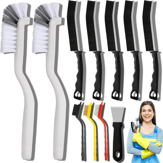Multi-Purpose Cleaning Brush Set – Kitchen & Bathroom Scrub Brushes