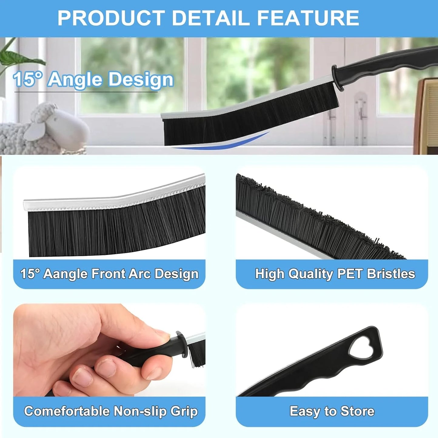 Multi-Purpose Cleaning Brush Set – Kitchen & Bathroom Scrub Brushes