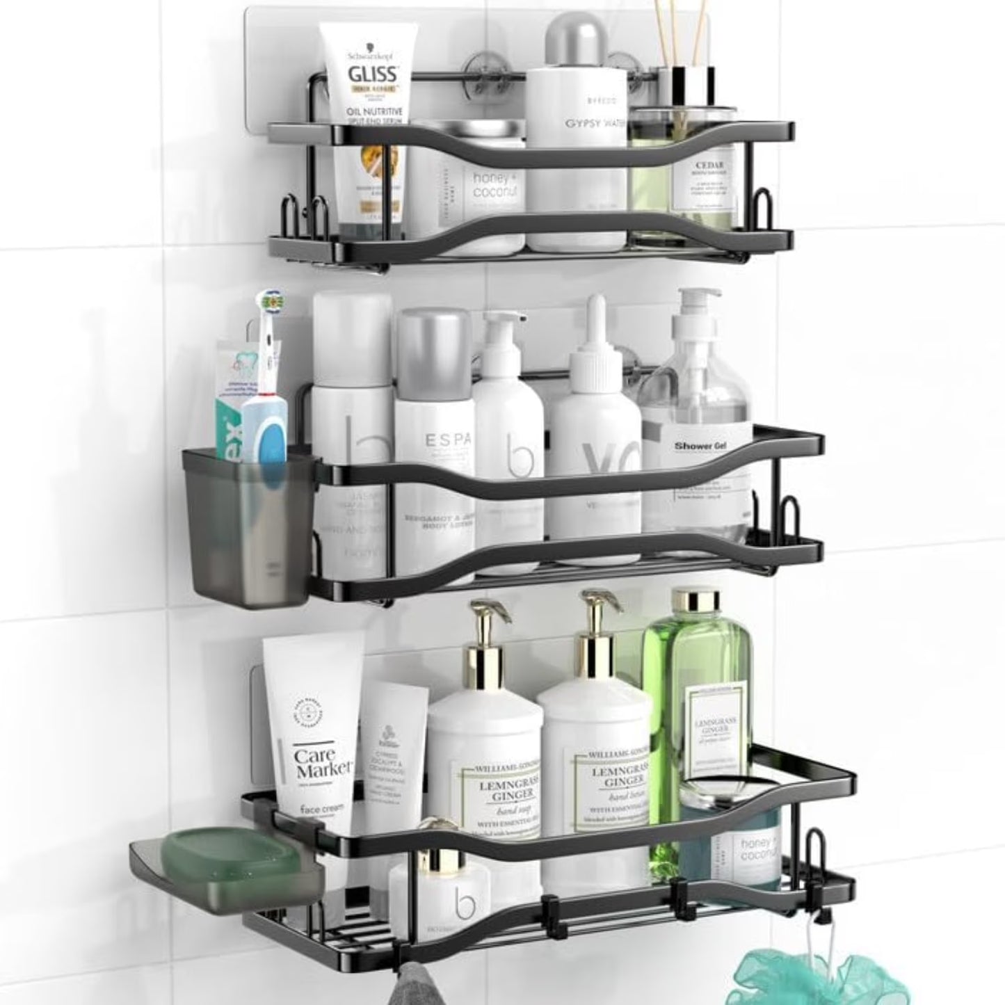 Shower Caddy Shelf Organizer – Rustproof Bathroom Storage Rack