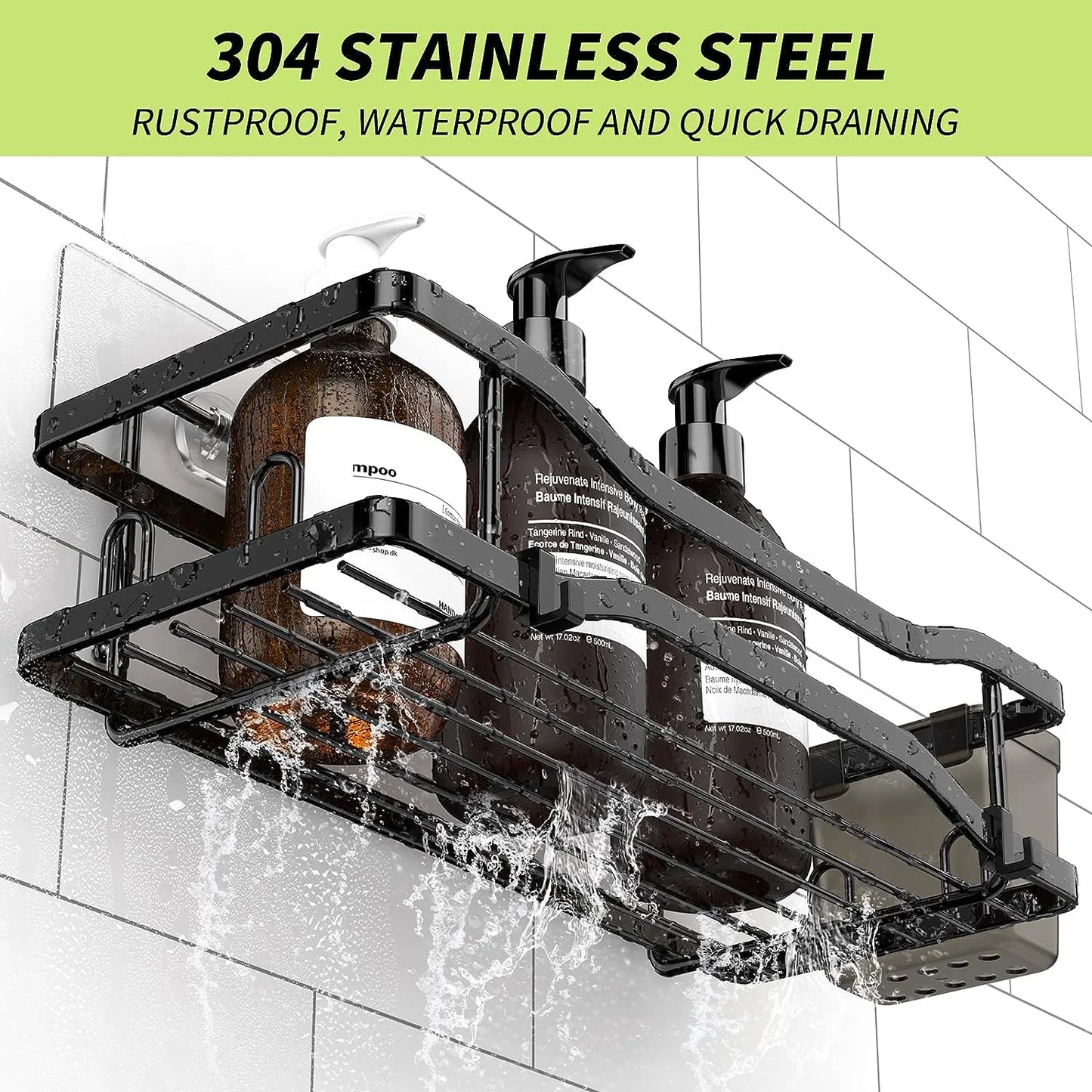 Shower Caddy Shelf Organizer – Rustproof Bathroom Storage Rack