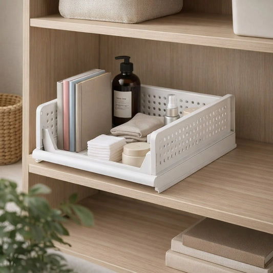 Stackable Storage Bin – Multi-Purpose Closet, Shelf & Pantry Organizer